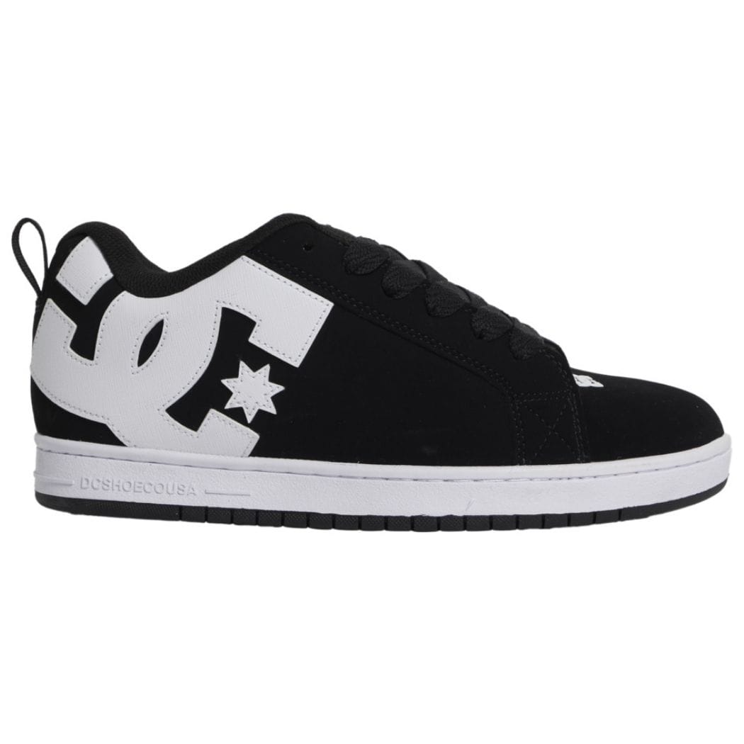 DC Court Graffik Skate Shoes | Black & White