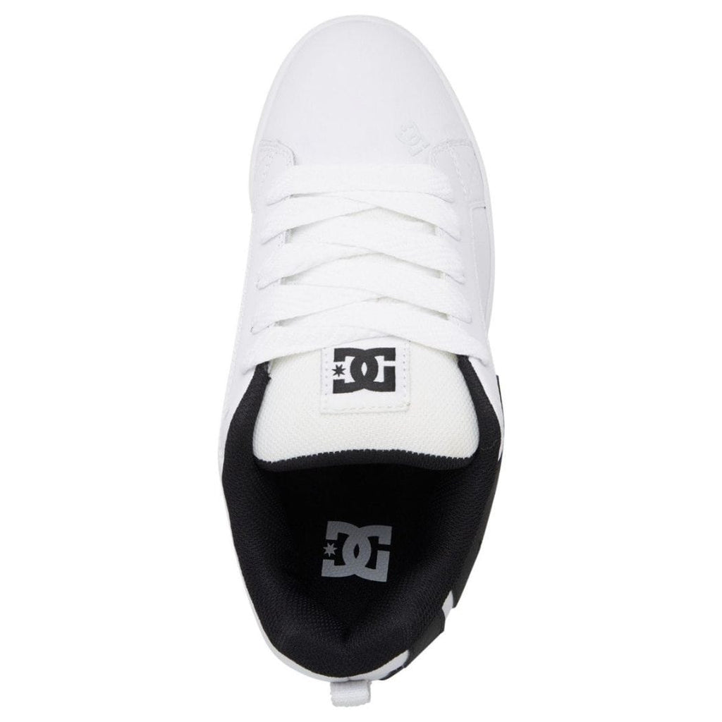 DC Court Graffik Skate Shoes | White & Black