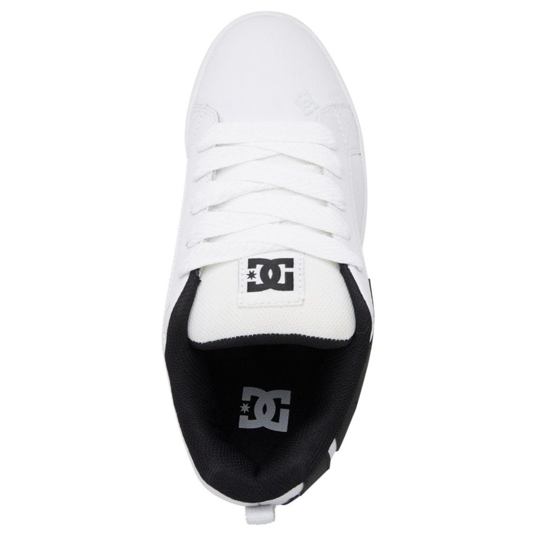 DC Court Graffik Skate Shoes | White & Black