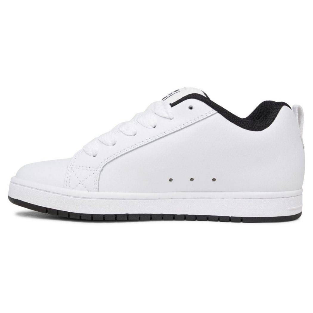 DC Court Graffik Skate Shoes | White & Black
