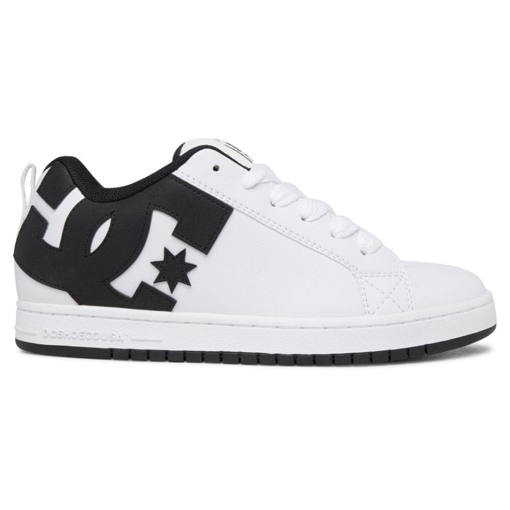 DC Court Graffik Skate Shoes | White & Black