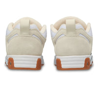 Beige DC Hybrid OG skate shoes with white soles and classic DC logo on the side, designed for skateboarding and casual wear.