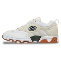 Beige DC Hybrid OG Skate Shoes by DC Shoes featuring durable canvas and rubber sole for skateboarding.