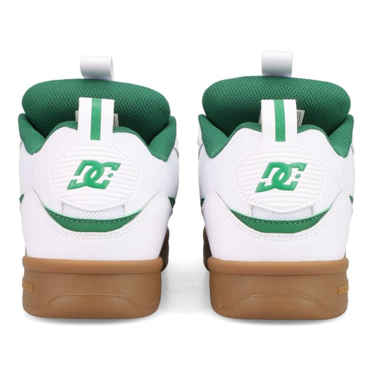 DC JS2 Skate Shoes | White, Green & Gum
