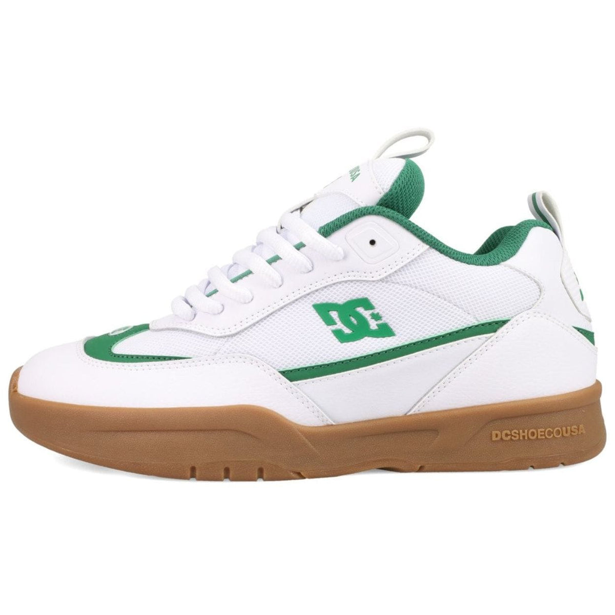 DC JS2 Skate Shoes | White, Green & Gum