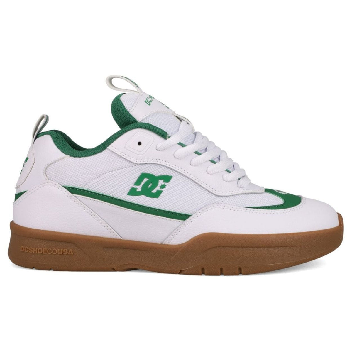 DC JS2 Skate Shoes | White, Green & Gum