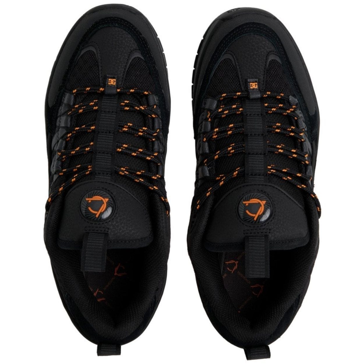 DC Lucien Skate Shoes | Black & Orange - The Vines Supply Co