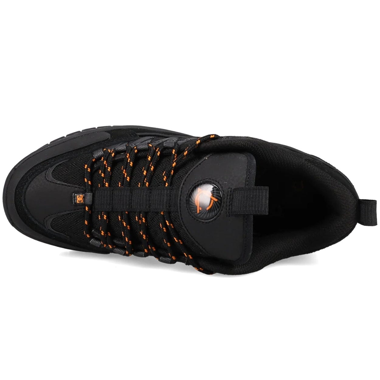 DC Lucien Skate Shoes | Black & Orange - The Vines Supply Co