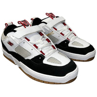 DC Shoes JS 1 Skate Shoes | White, Black & Red - The Vines Supply Co