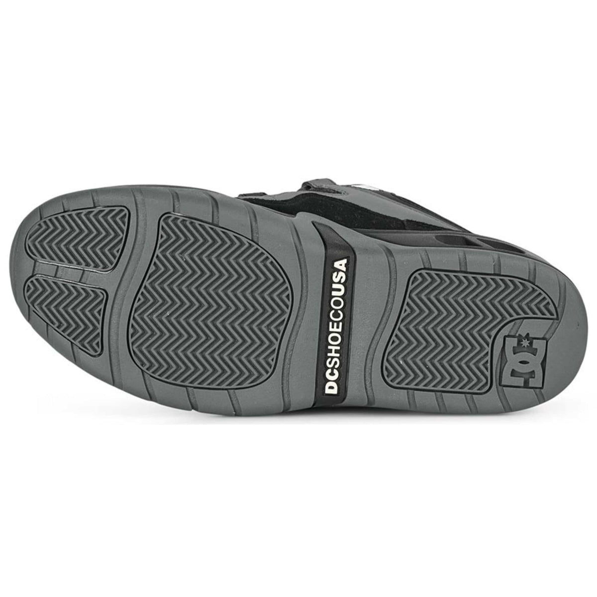DC Shoes Truth skate shoes in black, grey, and blue with stylish design and durable construction for skateboarding.