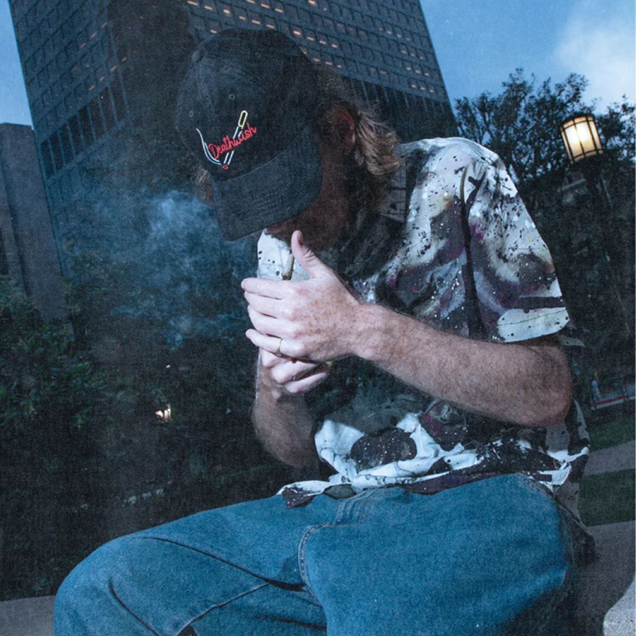 Deathwish Neon Nights Dad Cap | Black - The Vines Supply Co