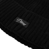 Dime MTL Cursive Fold Beanie | Black - The Vines Supply Co