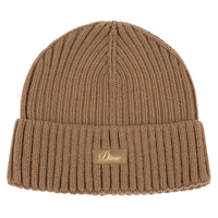 Dime MTL Cursive Fold Beanie | Coffee - The Vines Supply Co
