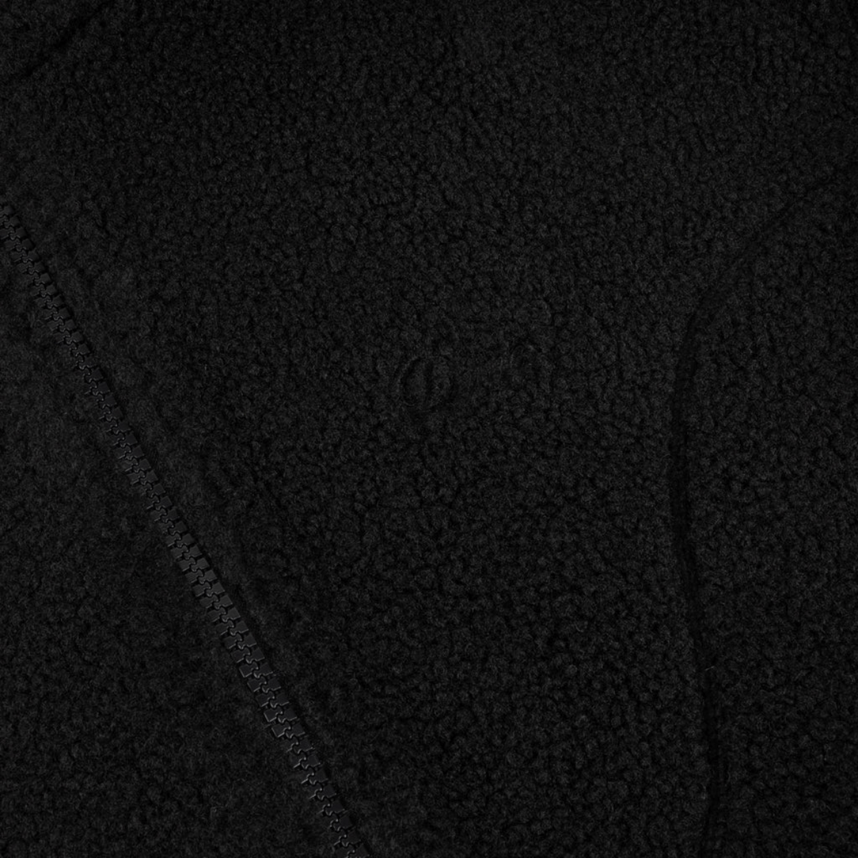 Dime MTL Polar Fleece Sherpa Zip | Black - The Vines Supply Co