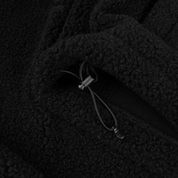 Dime MTL Polar Fleece Sherpa Zip | Black - The Vines Supply Co