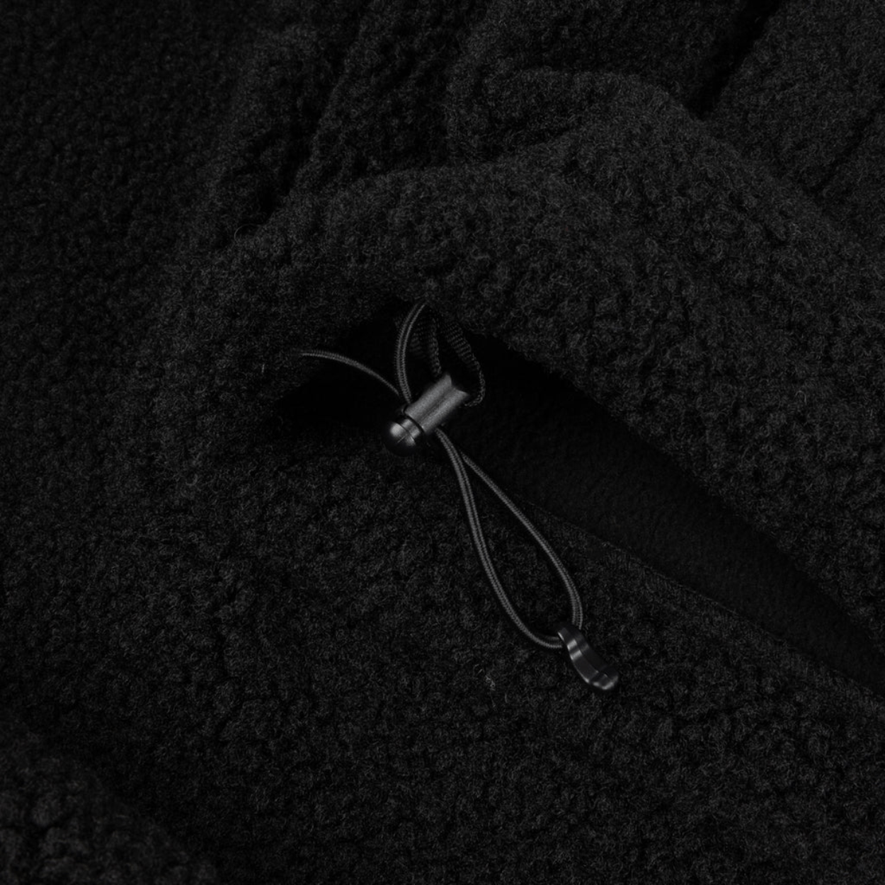 Dime MTL Polar Fleece Sherpa Zip | Black - The Vines Supply Co