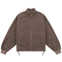 Dime MTL Polar Fleece Sherpa Zip | Mocha - The Vines Supply Co