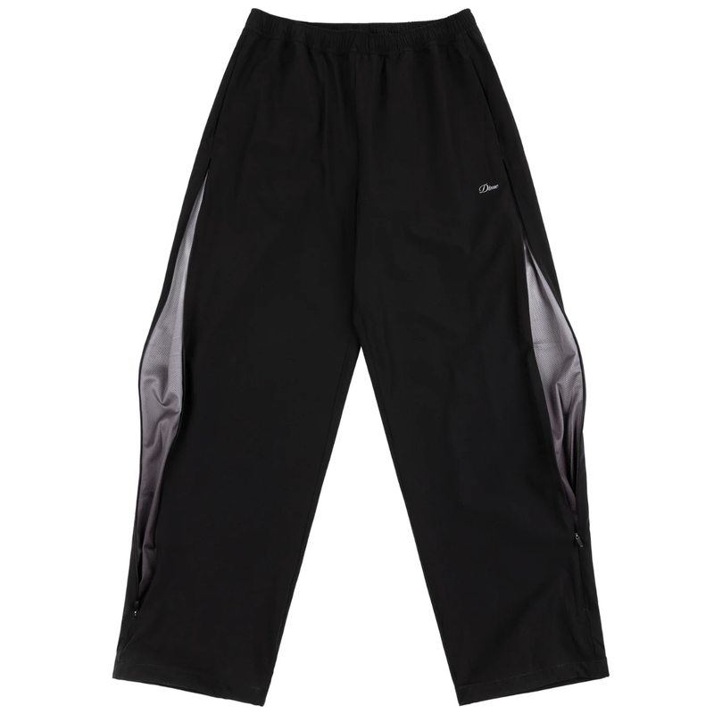 Dime MTL Athletic Zip Pants | Black - The Vines Supply Co
