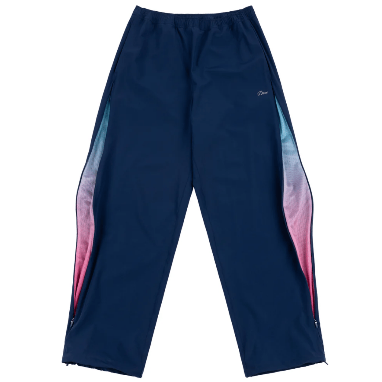 Dime MTL Athletic Zip Pants | Dark Blue - The Vines Supply Co