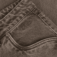 Dime MTL Baggy Denim Pants | Sandblasted Brown - The Vines Supply Co