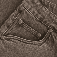 Dime MTL Baggy Denim Pants | Sandblasted Brown - The Vines Supply Co