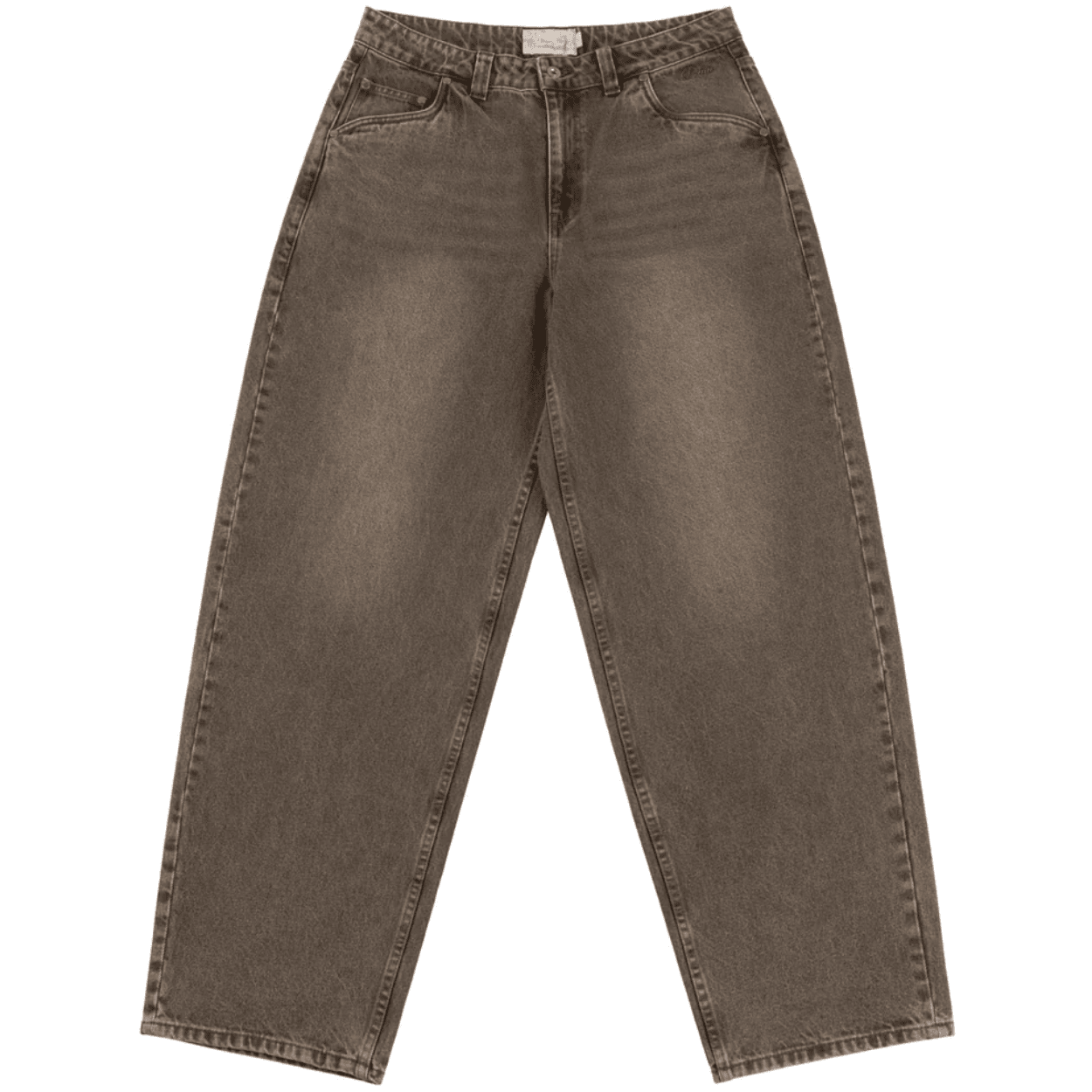 Dime MTL Baggy Denim Pants | Sandblasted Brown - The Vines Supply Co