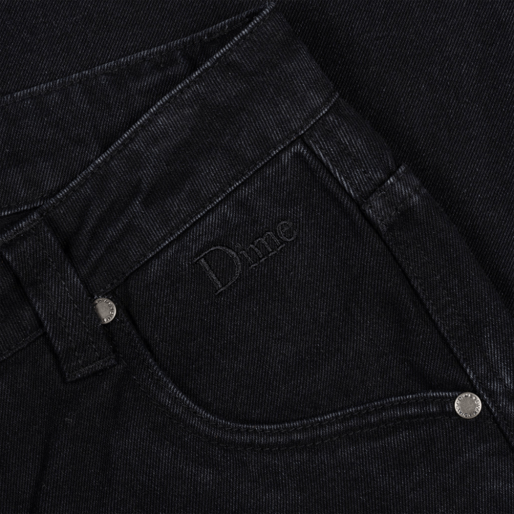 Dime MTL Classic Relaxed Denim Pants | Black Washed - The Vines Supply Co