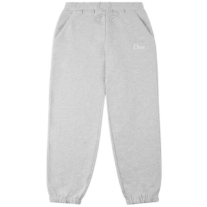 Dime MTL Small Logo Sweatpants | Heather Grey - The Vines Supply Co