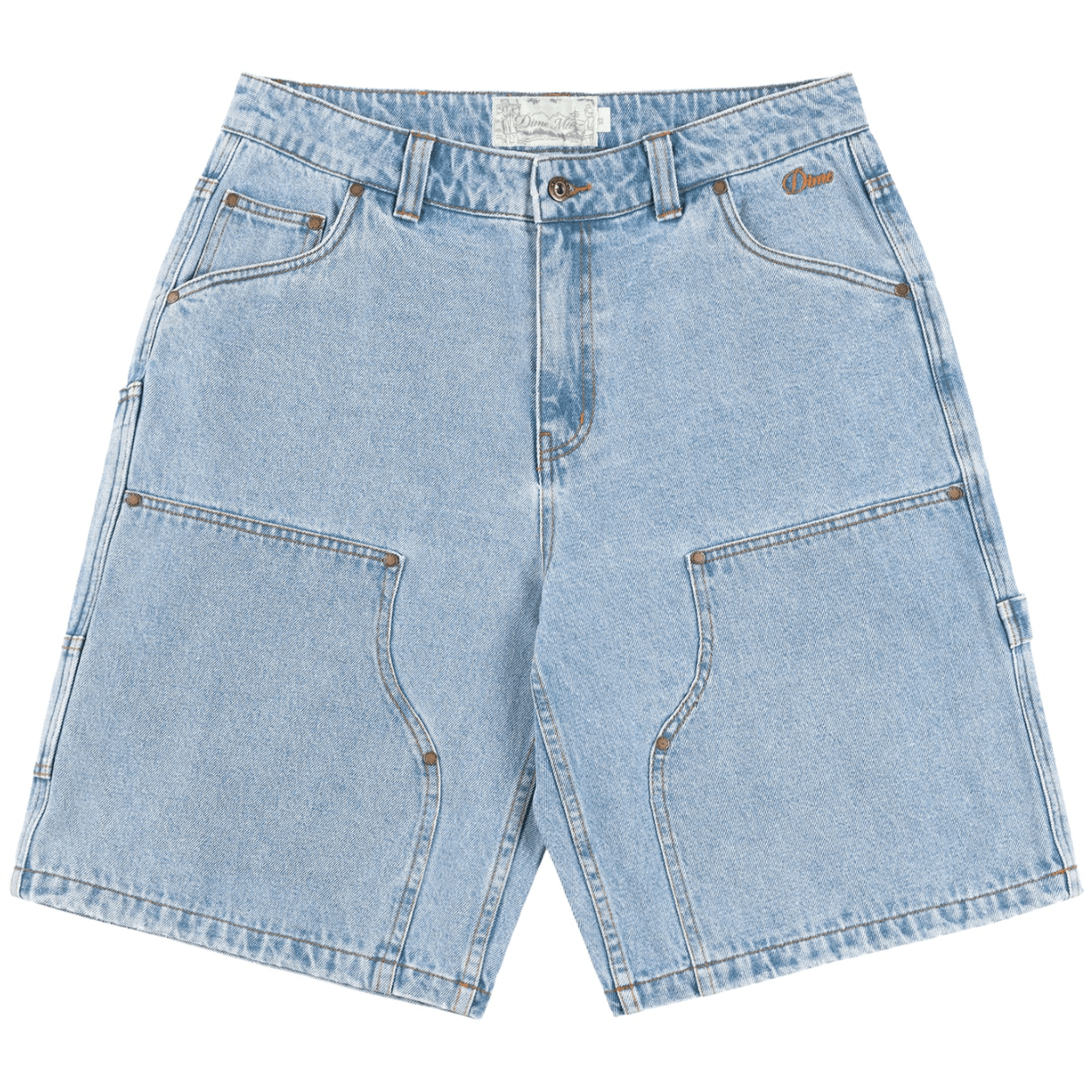 Dime MTL Carpenter Denim Shorts | Blue Washed - The Vines Supply Co