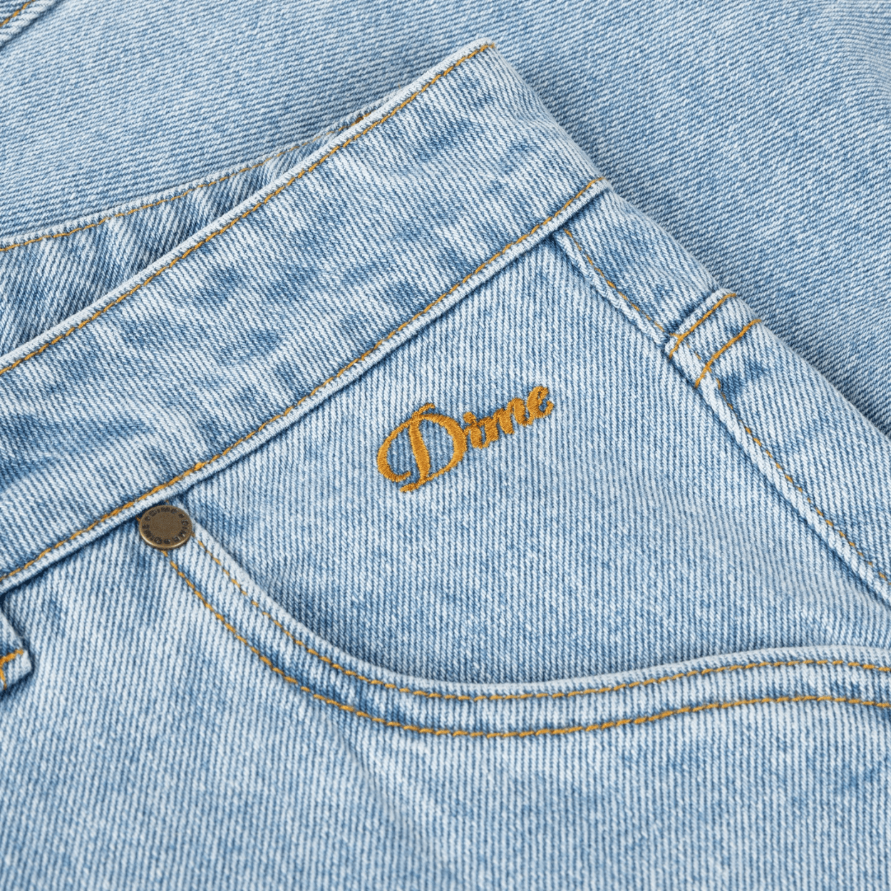 Dime MTL Carpenter Denim Shorts | Blue Washed - The Vines Supply Co