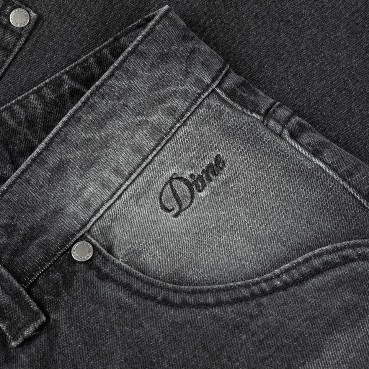 Dime MTL Carpenter Denim Shorts | Sunblasted Black - The Vines Supply Co