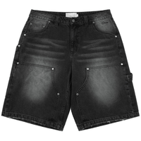 Dime MTL Carpenter Denim Shorts | Sunblasted Black - The Vines Supply Co