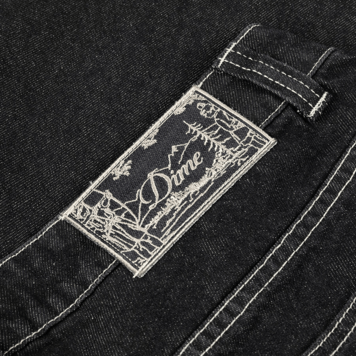 Dime MTL Classic Denim Shorts | Black Washed - The Vines Supply Co