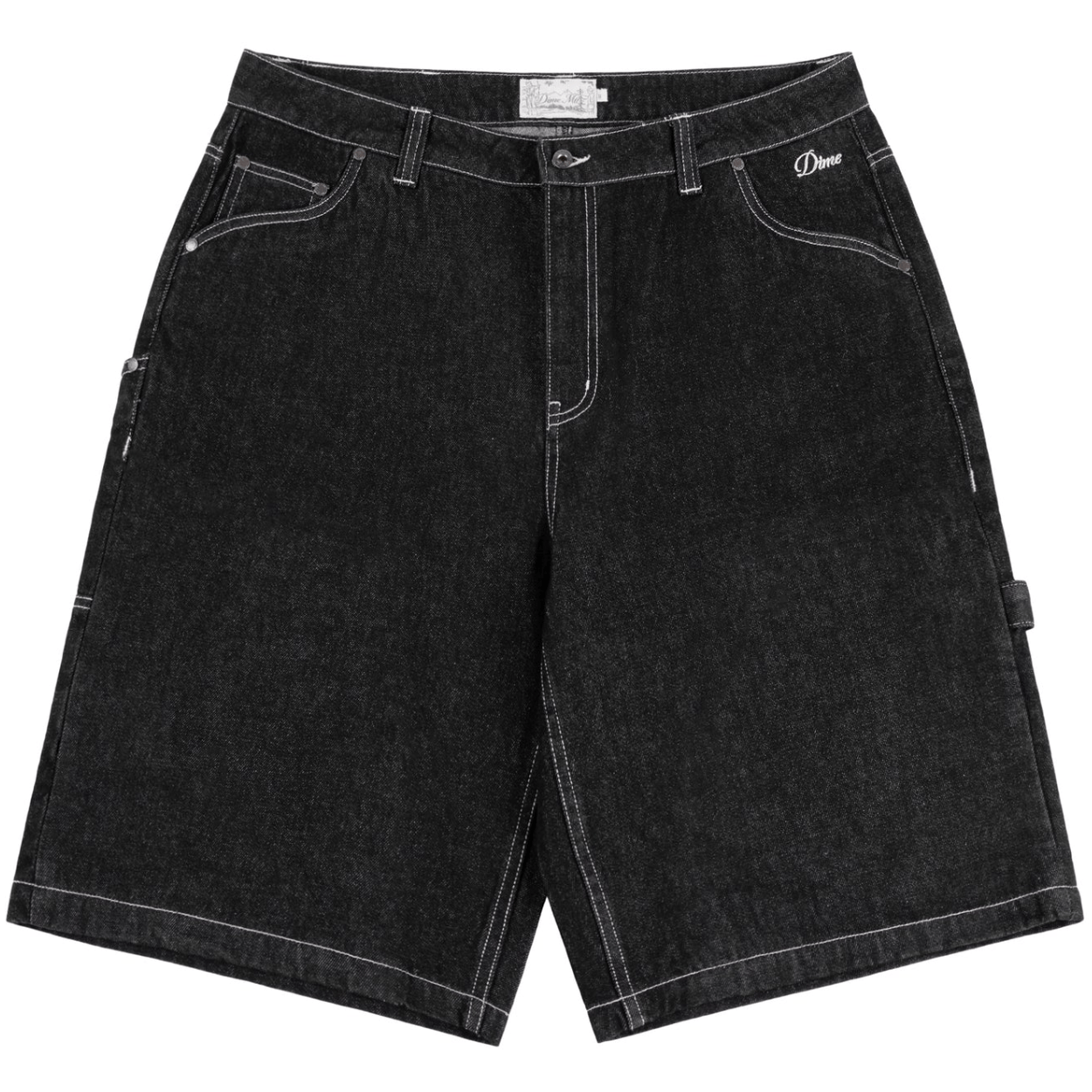 Dime MTL Classic Denim Shorts | Black Washed - The Vines Supply Co