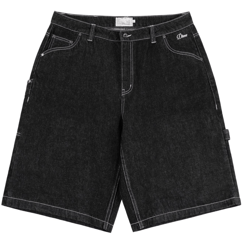 Dime MTL Classic Denim Shorts | Black Washed - The Vines Supply Co