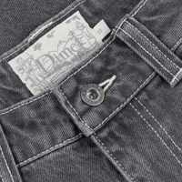Dime MTL Classic Denim Shorts | Faded Black - The Vines Supply Co