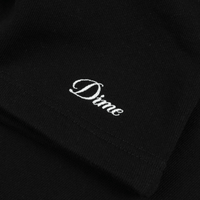 Dime MTL Cursive Small Logo Sweat Shorts | Black - The Vines Supply Co