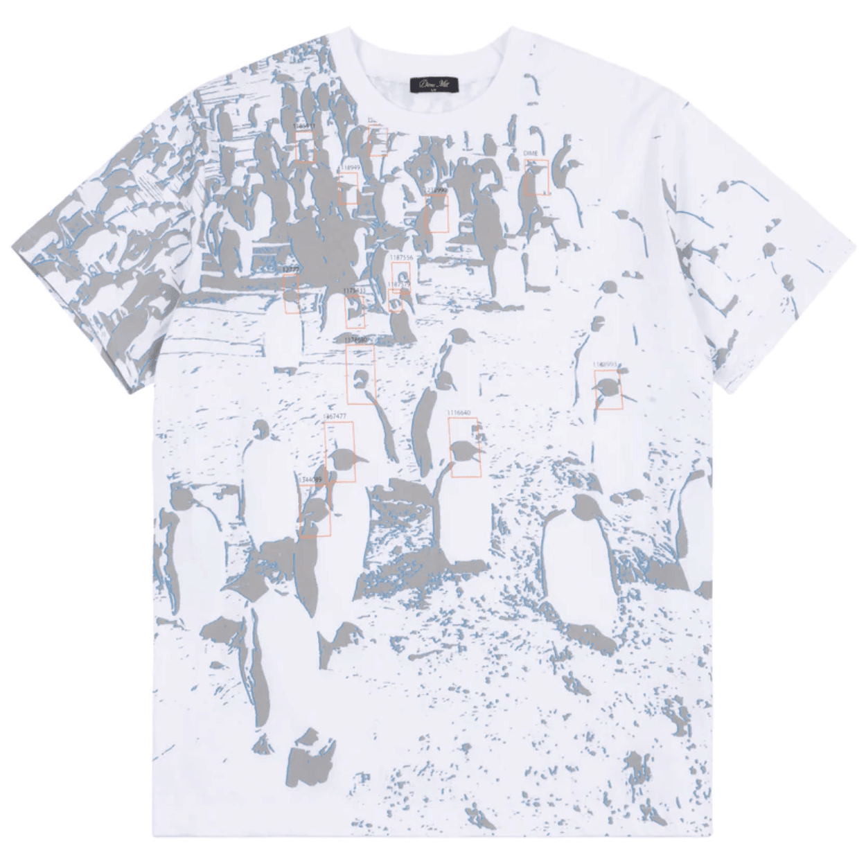 Dime MTL CCTV T-Shirt | White - The Vines Supply Co