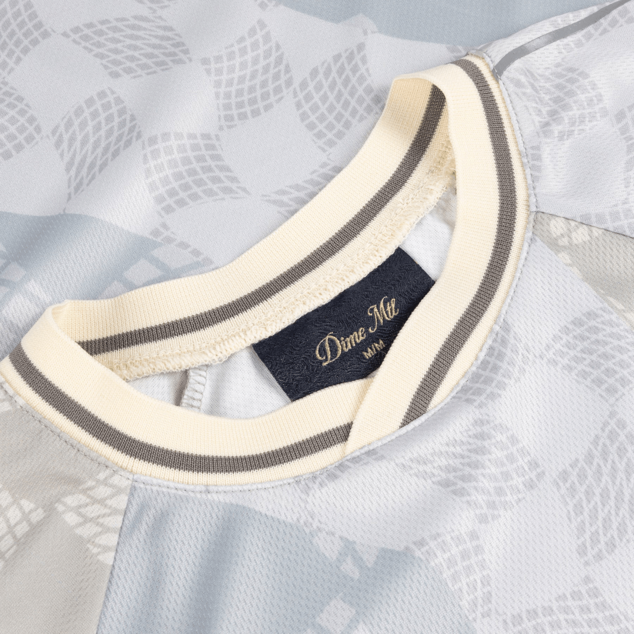 Dime MTL Checkered Home Jersey | Cream - The Vines Supply Co