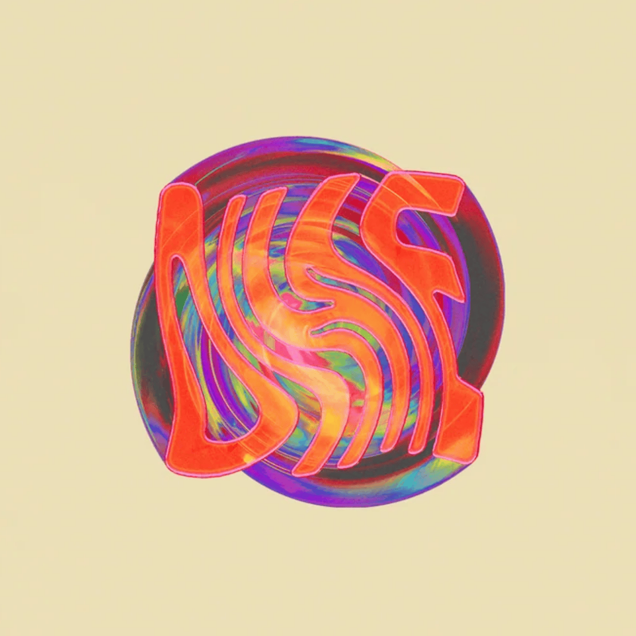 Dime MTL Vortex T-Shirt | Cream - The Vines Supply Co