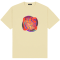 Cream Dime MTL Vortex T-Shirt featuring a graphic design, casual fit, and soft fabric, perfect for everyday wear.