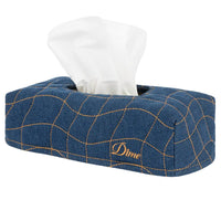 Dime MTL Quilted Tissue Box Cover | Indigo - The Vines Supply Co