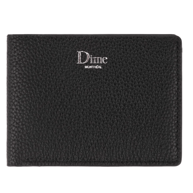 Dime MTL Classic Leather Wallet | Black - The Vines Supply Co