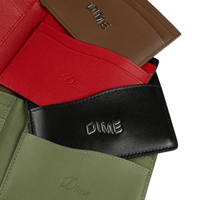 Dime MTL Classic Leather Wallet | Brown & Olive - The Vines Supply Co