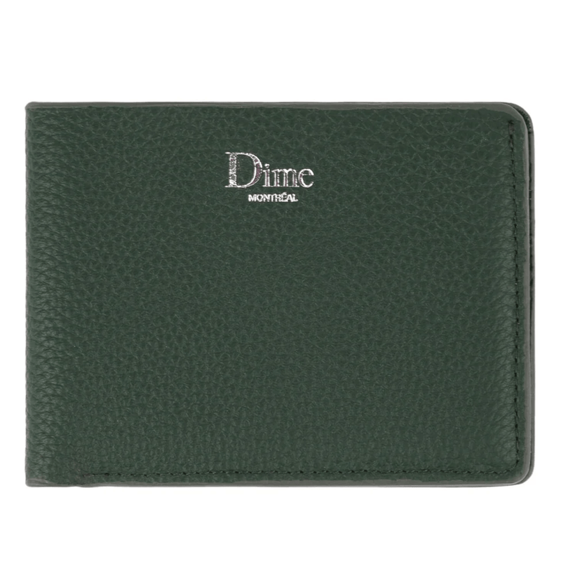 Dime MTL Classic Leather Wallet | Dark Forest Green - The Vines Supply Co