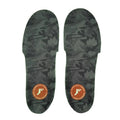 Footprint Gamechanger Elite insoles in dark grey camouflage pattern, offering enhanced support and comfort for athletic or everyday use.