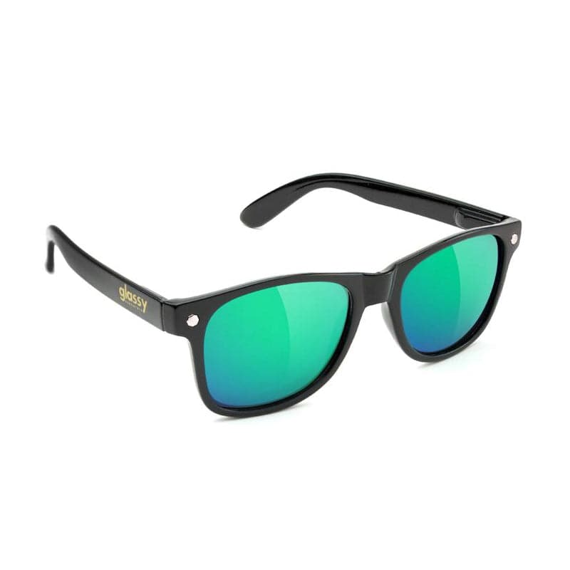 Glassy Glassy Leonard Sunglasses | Black & Green Sunglasses | The Vines