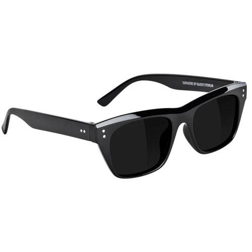 Glassy Glassy Santos Polarized Sunglasses | Black Sunglasses | The Vines
