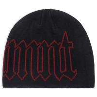 GVNMNT Clothing Co Old English Beanie l Black & Red - The Vines Supply Co