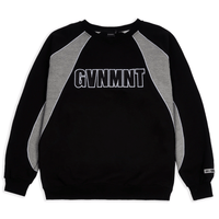 GVNMNT Origins Varsity Vneck Sweatshirt | Black - The Vines Supply Co